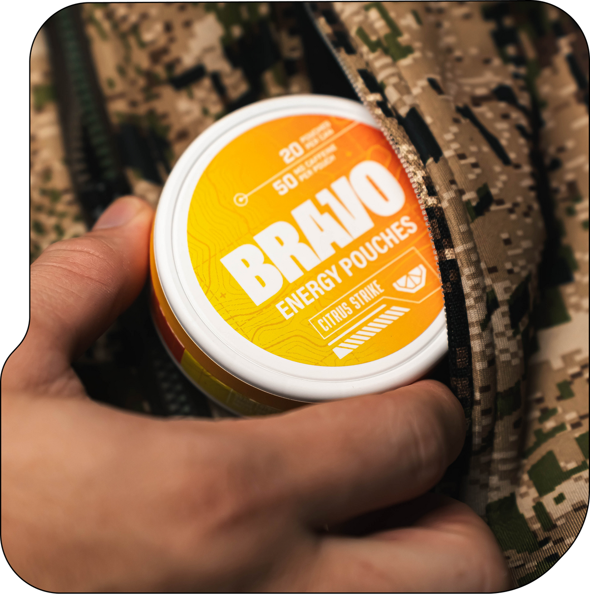 Bravo energy pouches can