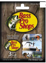 Bass Pro Shops Physical Gift Card ($100)